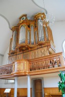 Orgue Kuhn réformé à Rebstein. Cliché personnel (juillet 2014)