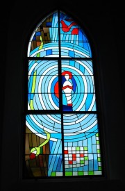 Une vitrail de Ferdinand Gehr. Cliché personnel