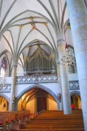 La nef avec l'orgue en tribune. Cliché personnel (07. 2014)