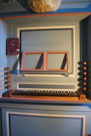La console de l'orgue. Cliché personnel