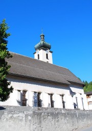 Vue de l'église réformée de Schiers. Cliché personnel (07. 2014)