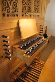 Console de l'orgue. Cliché personnel