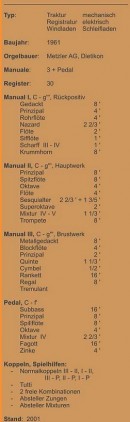 Composition de l'orgue de St. Johann. Source: http://peter-fasler.magix.net/