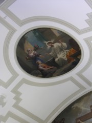 Peinture de la voûte du choeur. Eglise des Genevez. Cliché personnel