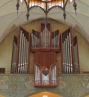 Grand orgue Kuhn de la Pauluskirche de Lucerne. Crédit: https://www.flickr.com/photos/jlp45/15643599935/