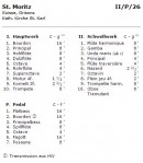 Composition de l'orgue. Source: site Internet de Kuhn, facteurs d'orgues