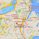 Situation dans Boston. Provient de Google.ch/maps