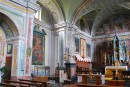 Vue intérieure de l'église baroque. Cliché personnel