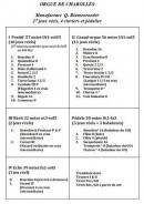 Composition de l'orgue. Sources: littérature sur Internet concernant cet orgue