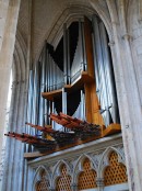 Vue de l'orgue Oberthur de la cathédrale d'Auxerre, sept. 2016. Cliché personnel