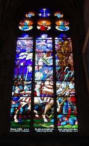 La verrière consacrée à Jeanne d'Arc. Cliché personnel
