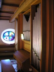 Façade de l'orgue de Soubey. Cliché personnel
