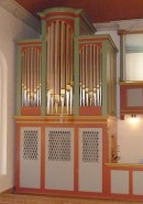 Orgue Metzler de l'église de Salhus (2014). Source: site Internet de la Maison Metzler