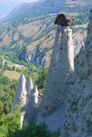 Les pyramides d'Euseigne en Valais. Cliché personnel, juin 2017