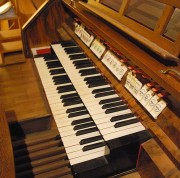 Console de l'orgue. Cliché personnel