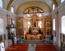 Vue de l'intérieur de l'église depuis la tribune. Cliché personnel