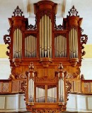 Orgue Silbermann de Wasselonne (église malheureusement fermée lors de notre passage). Source: www.tourisme-alsace.com