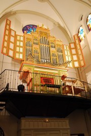 L'orgue à la fin du récital de M. Ablitzer. Cliché personnel (Schleppy, 10 juin 2018)