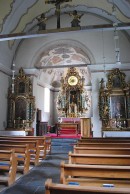 Intérieur de l'église en direction du choeur. Cliché personnel