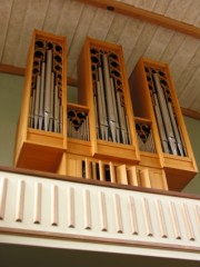 Temple des Brenets, autre vue de l'orgue. Cliché personnel