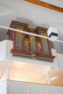 Orgue de l'église d'Erschmatt, Valais. Cliché personnel (juillet 2018)