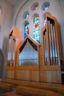 Orgue A. Studer de l'église de St-Léonard. Cliché personnel (juillet 2018)