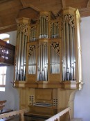 Orgue Füglister du Temple de Sornetan (1998). Cliché personnel