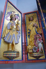 Autre détail des panneaux du retable à droite du choeur (gothique tardif). Cliché personnel