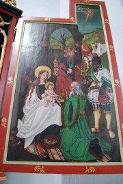 Détail des panneaux de l'autel gauche (à gauche du choeur), gothique tardif. Cliché personnel