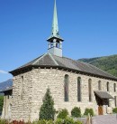 Vue du temple protestant. Source: http://www.leclourouge2018.ch/accueil-valais-romand/la-chapelle-protestante-de-martigny.html