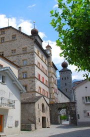 Vue partielle du château Stockalper. Cliché personnel