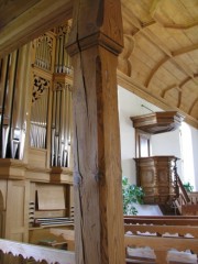 Intérieur du Temple de Sornetan. Cliché personnel