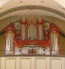 Grand Orgue de l'église de Gruyères, restauré en 1999. Cliché personnel