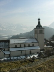 Eglise de Gruyères (mars 2006). Cliché personnel