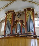 L'orgue Carlen de Blitzingen restitué par Füglister. Clichés personnel (juillet 2018)