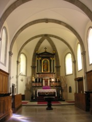 Choeur de l'église de Gruyères. Cliché personnel