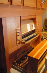 Console de l'orgue. Cliché personnel