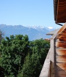 Vue des Alpes valaisannes depuis notre hôtel. Cliché personnel