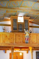 Orgue Felsberg de la chapelle baroque de Blatten bei Naters. Cliché personnel (sept. 2019)