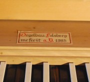 Signature de l'orgue. Cliché personnel