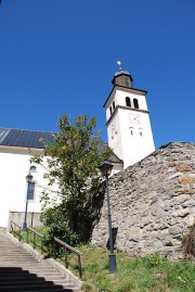 Vue de l'église en contre-plongée. Cliché personnel