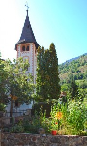 Eglise baroque de Mörel-Filet, vue extérieure. Cliché personnel, 09.2019