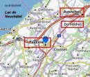 Situation géographique de Payerne. Source: fr.viamichelin.ch/web/Cartes-plans/Carte_plan-Payerne