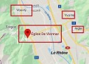 Situation géographique. Source: www.google.ch/maps/place/Église+De+Vionnaz/