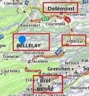 Situation de Bellelay. Source: https://fr.viamichelin.ch/web/Cartes-plans/Carte_plan-Bellelay
