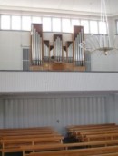 Petite image de l'orgue Pürro de l'église réformée de Willisau. Source: http://orgeldokumentationszentrum.ch/#/detail/13121