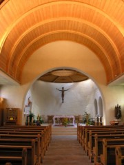 Château-d'Oex, nef église catholique. Cliché personnel