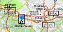 Situation de Waltershausen. Source: Viamichelin