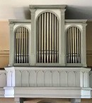 L'orgue Walcker/Dumas de Vullierens. Source: cliché fourni par Monsieur Paul-Arthur HELFER, Lausanne