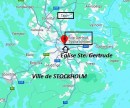 Situation de l'église allemande dans Stockholm (Viamichelin)